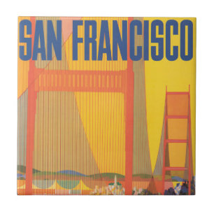 Travel Poster For Flying Twa To San Francisco Tile