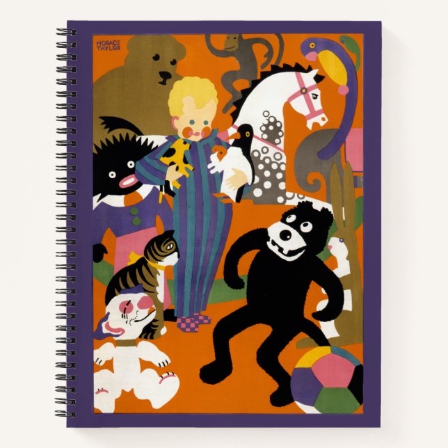 Travel Poster For London Underground Subway Notebook (Front)