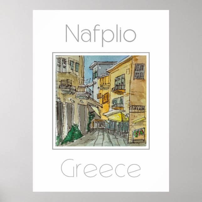 Travel poster for Nafplio Greece (Front)