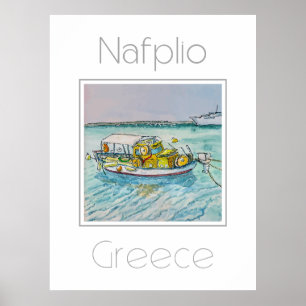 Travel poster for Nafplio Greece