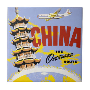 Travel Poster For Northwest Orient Airlines Tile