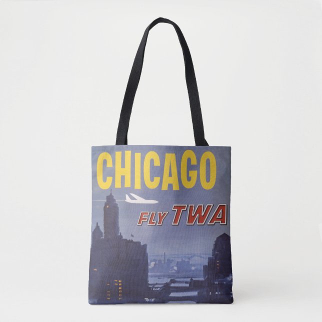 Travel Poster For Trans World Airlines Flights Tote Bag (Front)