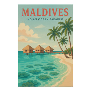 Travel Poster (Maldives Islands)