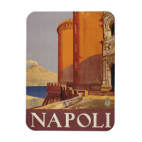 Travel Poster Of Vesuvius And The Bay Of Naples