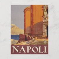 Travel Poster Of Vesuvius And The Bay Of Naples