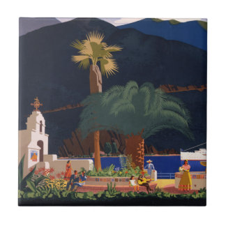 Travel Poster - Santa Catalina Island, California Tile