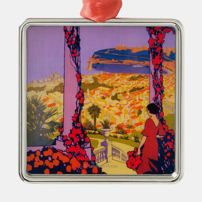 Travel Promotional Poster Metal Ornament (Front)