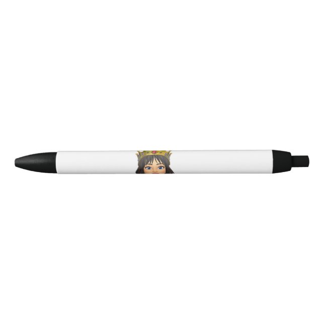 Travel Queen Black Ink Pen (Front)