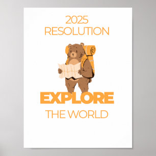 Travel quote Explore the world Poster