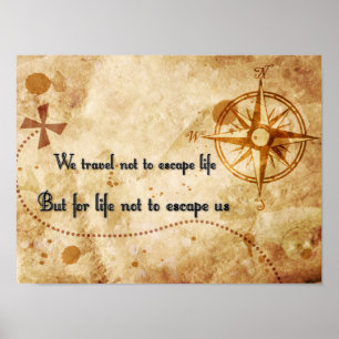 Travel quote poster
