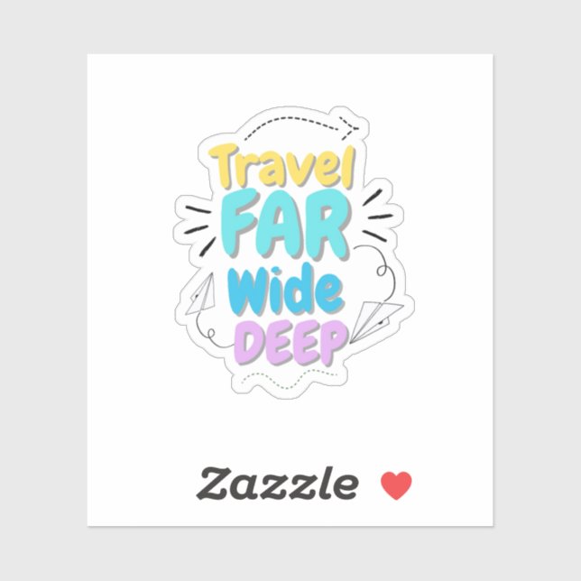 Travel Quote Sticker  (Feuille)