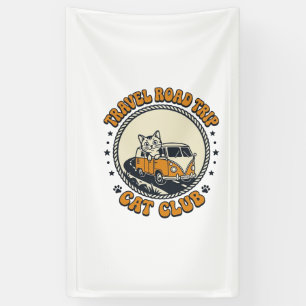 Travel Road Trip Cat Pet Lover Shirt Art - Travel Banner