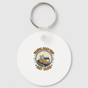 Travel Road Trip Cat Pet Lover Shirt Art - Travel Keychain