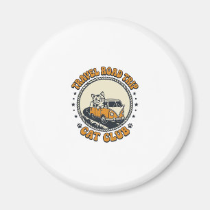 Travel Road Trip Cat Pet Lover Shirt Art - Travel Magnet