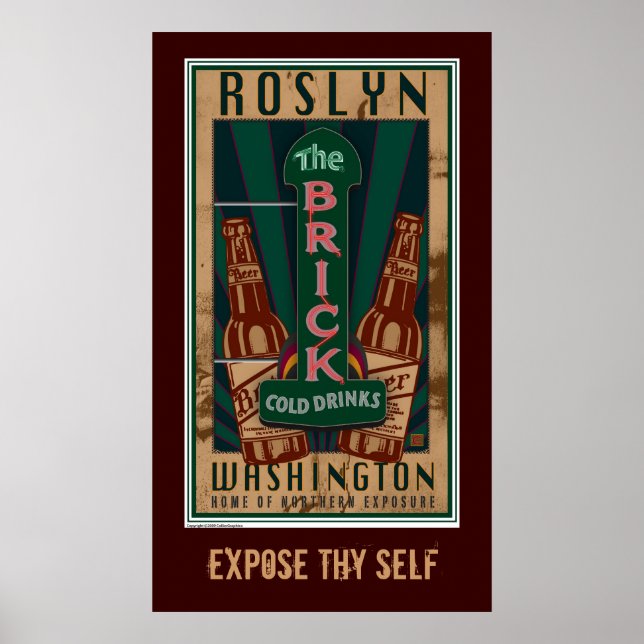 TRAVEL-Roslyn WA Poster (Front)