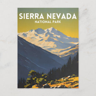 Travel Sierra Nevada National Park Postcard