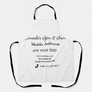 travel spa salon guest information vacation beach  apron