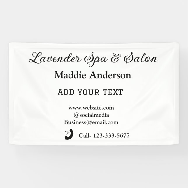 travel spa salon guest information vacation beach  banner (Horizontal)