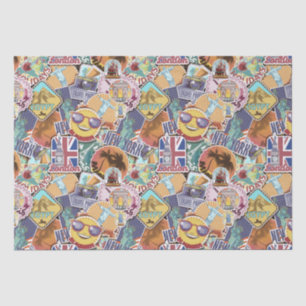 Travel Sticker Pattern Tissue Paper