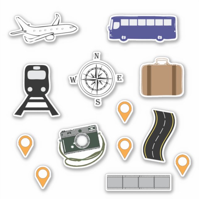 Travel Stickers Pack (Front)