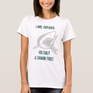 Travel Swim Lake Ontario No Salt & Shark Free T-Shirt