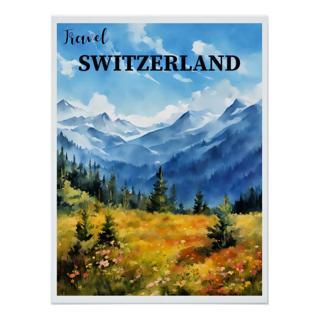 Travel Switzerland Poster (Front)