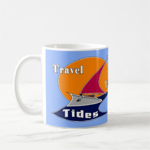 Travel the tides coffee mug