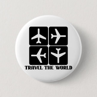 Travel the World 2 Inch Round Button