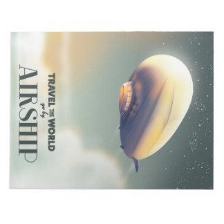 Travel the world by Airship Notepad