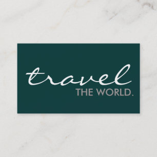 travel the world. (colour customizable) business card