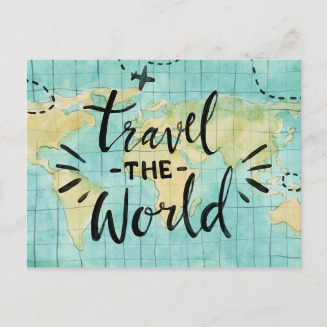 Travel The World Postcard (Front)