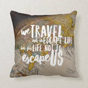 Travel the World Throw Pillow