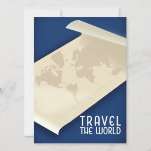 Travel the World vintage style travel poster