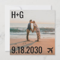 Travel Theme Beach Destination Wedding Photo