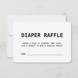 Travel Themed Boho Beige Baby Shower Diaper Raffle Invitation