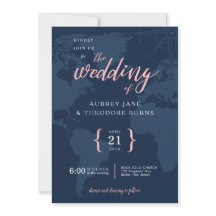 Travel Themed Compass and Globe Wedding Invitation