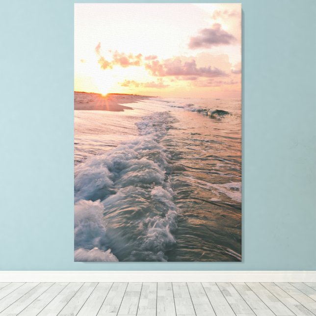 Travel Themed Home Decor with Beach Photo  (Insitu(Wood Floor))