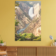 Travel Themed Home Decor with Waterfall Photo