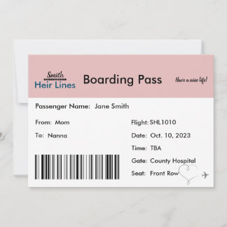 Travel-Themed Pregnancy Announcement (Neutral)