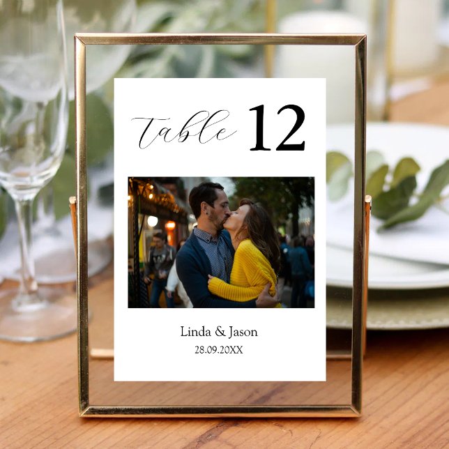 Travel Themed Wedding Photo Table Number Cards (Creator Uploaded)