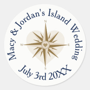 Travel themed wedding stickers - favour stickers