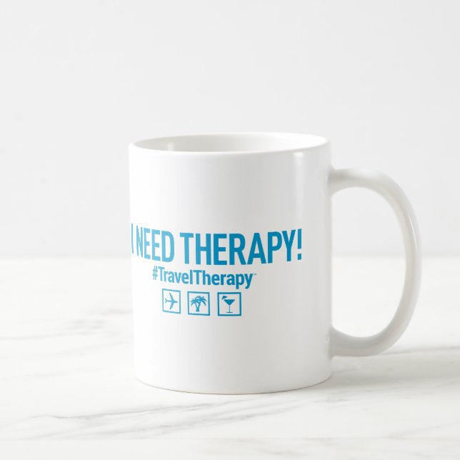 Travel Therapy Coffee Mug (Right)