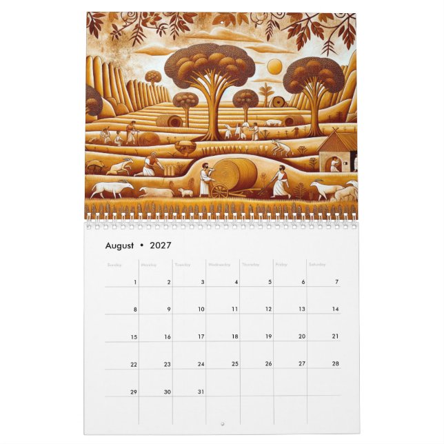 travel through time: ancient landscapes calendar (Aug 2027)