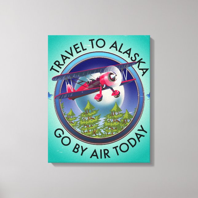 Travel To Alaska Canvas Print (Front)