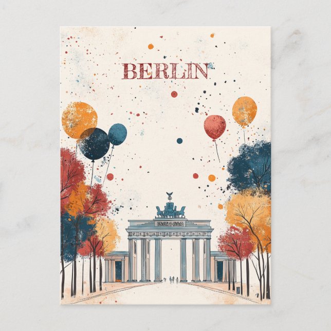 Travel to Berlin Germany Postcard (Front)