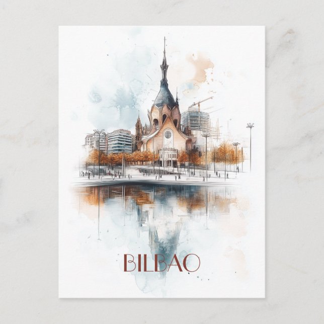 Travel to Bilbao Spain Postcard (Front)