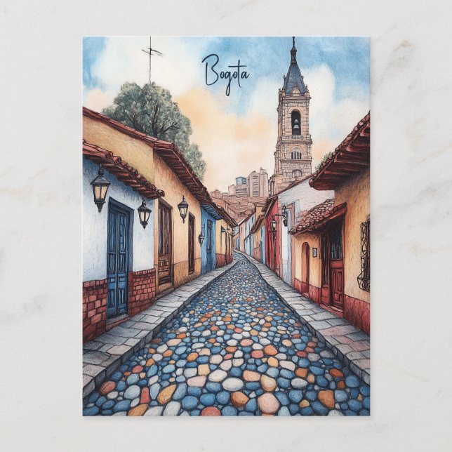 Travel to Bogota Columbia Postcard (Front)