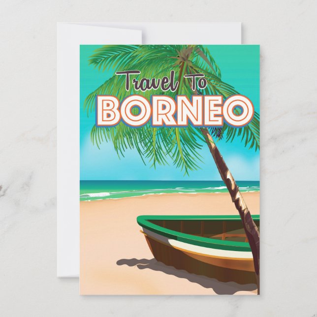Travel to Borneo Invitation (Back)