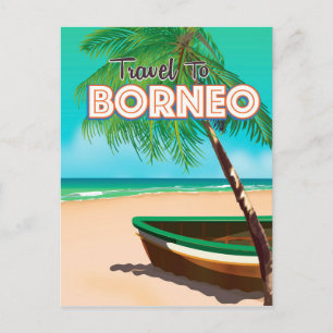 Travel to Borneo Postcard