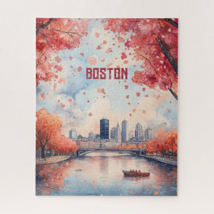 Travel to Boston USA Jigsaw Puzzle
